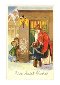 L'arriv&eacute;e de Saint Nicolas sous la neige